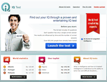 Tablet Screenshot of online-iq-tests.com